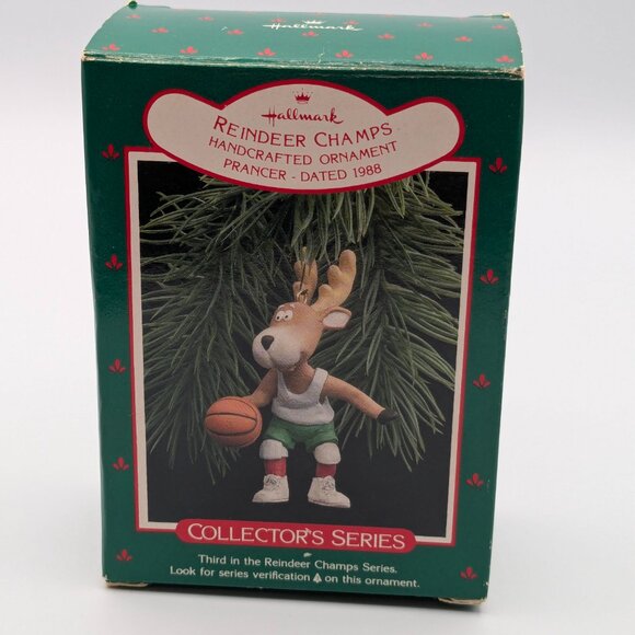 Hallmark Keepsake Reindeer Champs Prancer 1988, 3rd in Reindeer Champs Series - Picture 8 of 11